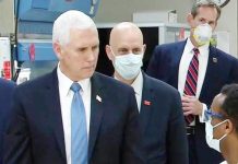 نائب صدر مائیک پنس بغیر ماسک ہسپتال پہنچ گئے
