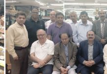 پاکستانی نیوز پیپرز اور ایڈیٹرز تنظیم کے جنرل سیکریٹری جبار خٹک کو عشائیہ