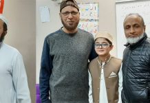 کمیونٹی کے رکن شاہد پرویز کے نو عمر صاحبزادے ضیغم شاہد کی حفظ قرآن کی تکمیل