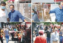 کونسل آف پیپلز آرگنائزیشن (COPO) کے آفس کے سامنے مستحقین افراد کو مفت راشن کی تقسیم نمام ریکارڈ ٹوٹ گئے