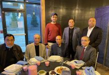 لیجنڈری کاروباری و سماجی شخصیت چودھری منیر اختر کا قونصل جنرل جاوید عمرانی کو الوداعی عشائیہ