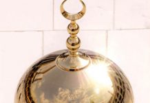 مقام ابراہیم پر خانہ کعبہ کا عکس سوشل میڈیا پر تصویر وائرل