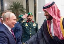 پیوٹن کا دورۂ سعودی عرب ؛ولی عہدمحمد بن سلمان سے ملاقات