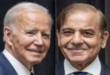 نیویارک میں شہباز شریف اور صدر جو بائیڈن کی مختصر ملاقات