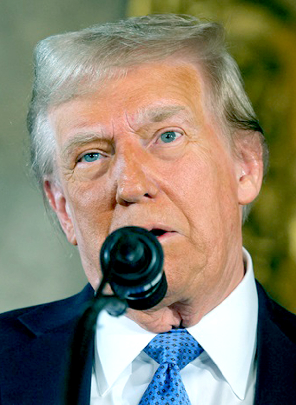 U.S. President-elect Donald Trump delivers remarks at Mar-a-Lago in Palm Beach
